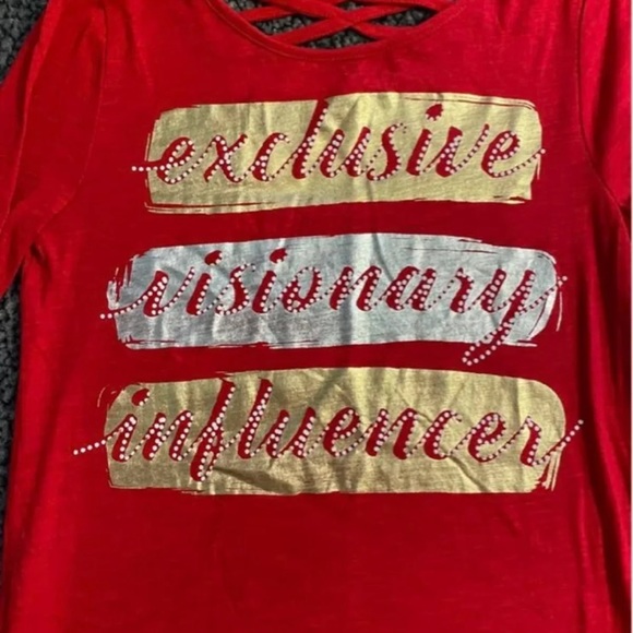 NEW Visionary Influencer Sweater Top Girls Size L - Picture 4 of 6